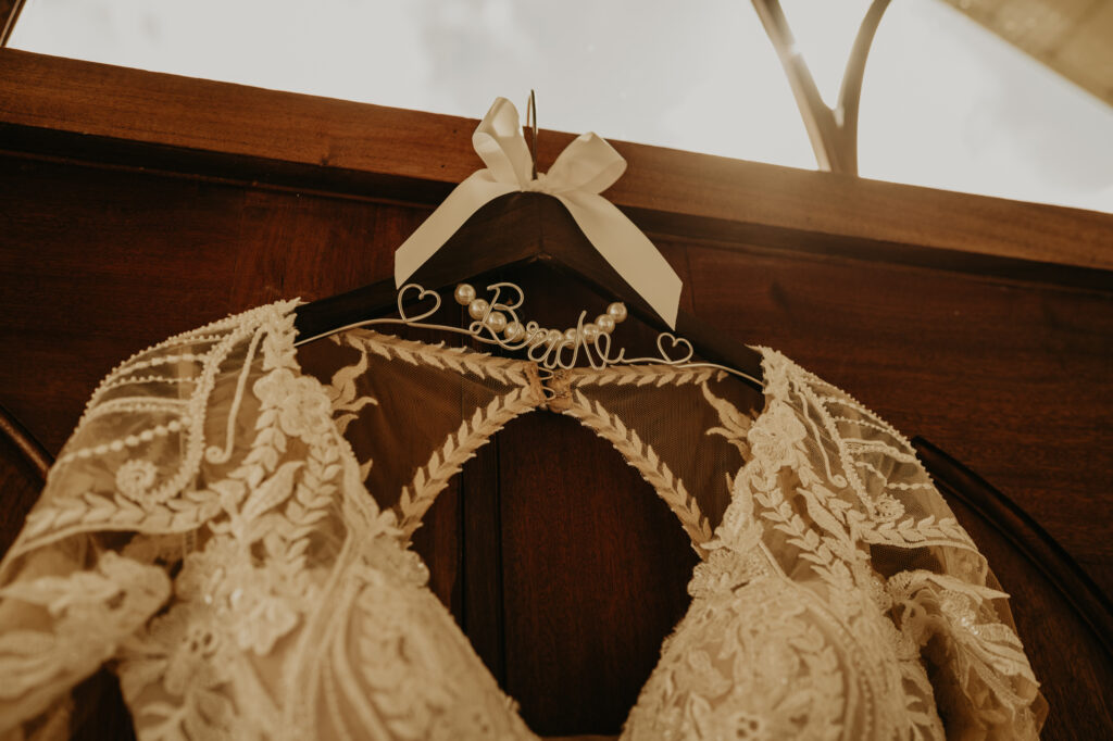 bride wedding hanger